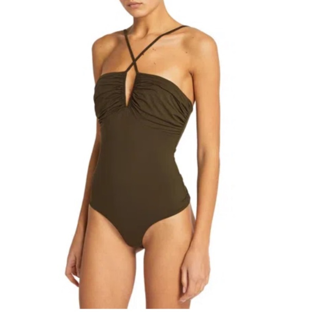 Goldsign Arven army green one piece bodysuit medium